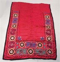 EMBROIDERED SILK PRAYER SUZANI