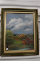 Framed Pastel, Clouds by Clorise Mahoney