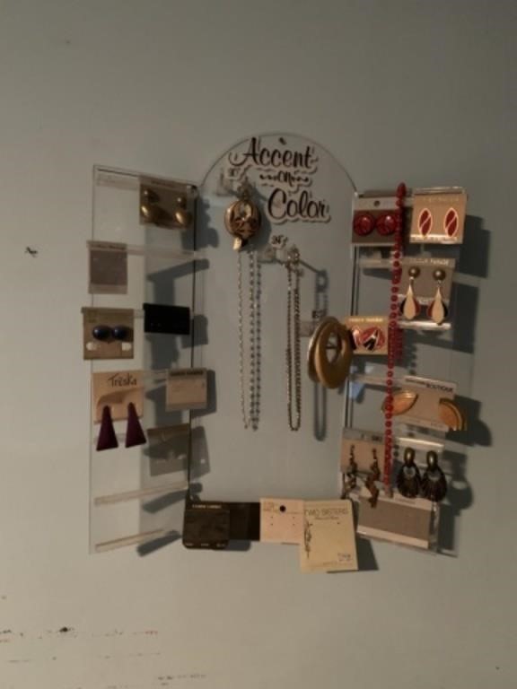 Jewelry Organizer on Bedroom Wall