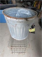 GALVANIZED CAN, METAL CRATE