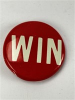 Vintage WIN 1" Button