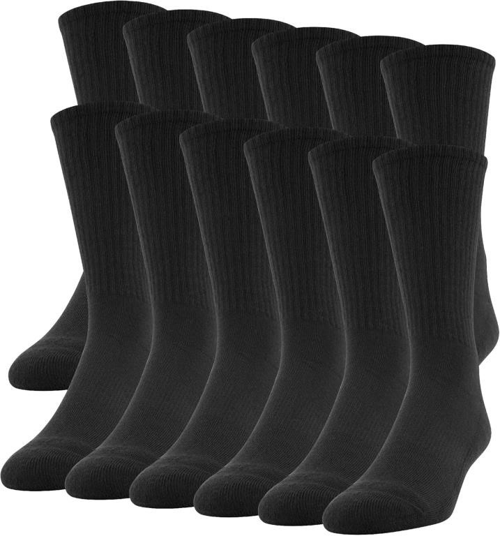 (N) Gildan mens Performance Crew Socks, 12 PairsSo