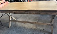 Wooden table with dovetail joints & 1 drawer