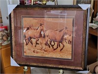 Running Horse Family Framed Art