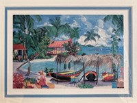 Island Caribbean Theme Framed Print