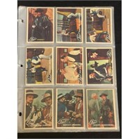 1958 Topps Zorro Complete 88 Card Set Crease Free