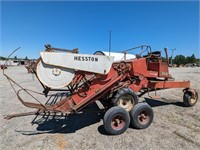 Hesston 300 Swather & Trailer