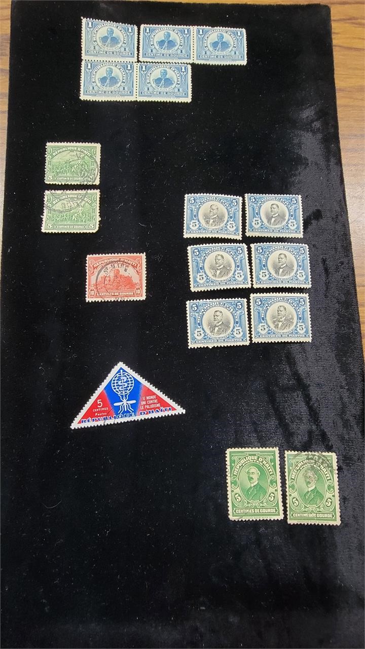 Around the World Stamp Collection 1800's-1900's, Sundial