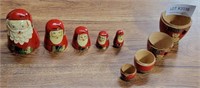 SANTA THEMED RUSSIAN NESTING DOLLS