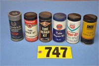 Vintage tin tube repair kits, TIMES THE MONEY