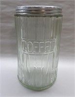 Hoosier Glass Coffee Jar