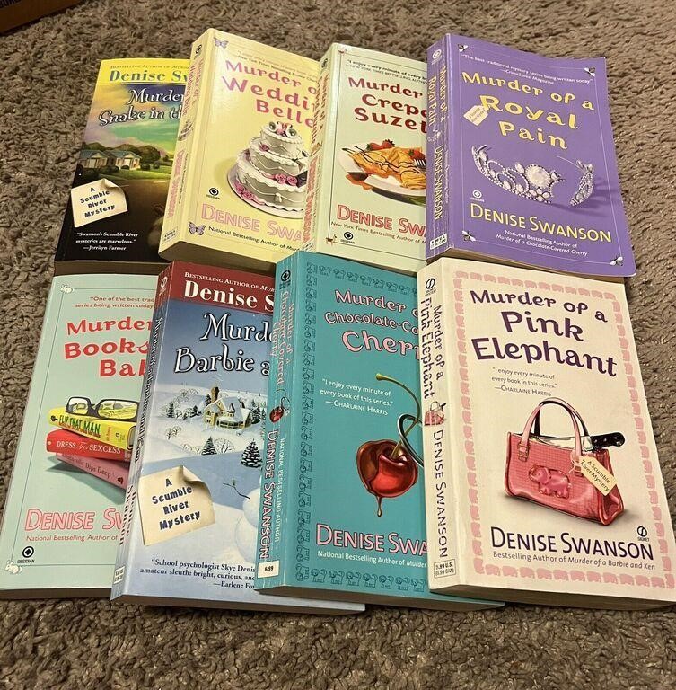 DENISE SWANSON- MURDER MYSTERY BOOKS: SET OF 8