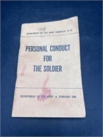 1949 personal conduct for the solider dept of army