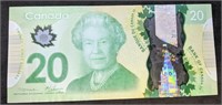 2012 Bank of Canada $20 Bank Note - 4 DIGIT RADAR