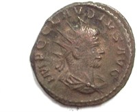 268-270 AD Claudius II   AU AE Anton Silvering