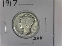 1917 Mercury Dime