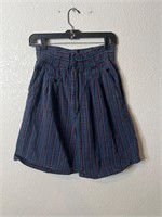 Vintage Cotton Plaid Shorts