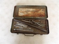 Various Chisels, Punches, in Metal Case