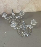 Fostoria Colony Double Candlestick Holders