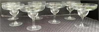 7 Pedestal Shrimp Cocktail Glasses