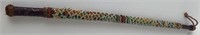 Antique Hand Beaded Swagger Stick