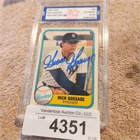 Goose Gossage Autographed Trading Card Authentic