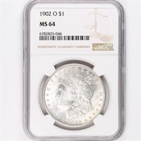 1902-O Morgan Dollar NGC MS64