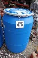 55 Gallon Plastic Barrel with Removable Lid