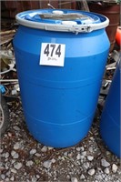 55 Gallon Plastic Barrel with Removable Lid