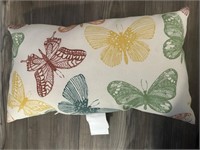 TrueLiving Outdoors Butterfly Print Lumbar Pillow
