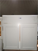 White sink base cabinet - 34.5h x 29.5w x 21d