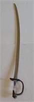Brass Single Edge Saber Sword (34" Long Blade)