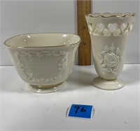 Two Vintage Lenox China Cups