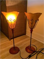 (2) Plastic Decorative Lamps