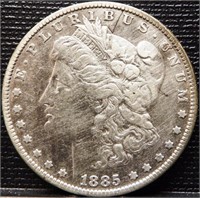 1885 Morgan Silver Dollar Coin