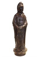 Chinese Chengxiang Wood Carved Standing Buddha