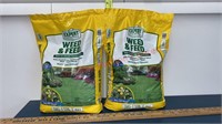 2 Bags New Weed & Feed for Lawns. Be ready for