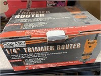 Chicago Elec 1/4" Trimmer/Router in Box