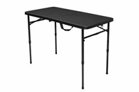 Mainstays Adjustable Height Table, Black, Small, 2