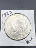 1923 peace dollar 90% silver coin