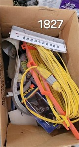 Extension cord, thermometer,  misc