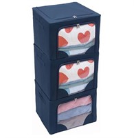Stackable Steel Clothes Storage Bins Large
