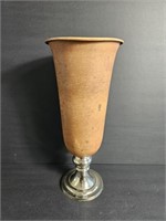 Copper Colored Metal Urn/Vase