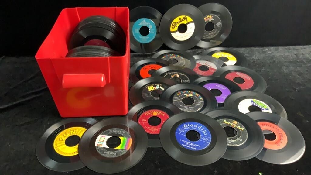 100+ Vintage 45 RPM Records