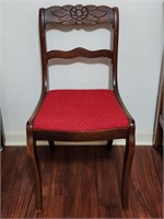 VINTAGE DUNCAN PHYFE STYLE ROSE BACK DINING CHAIR