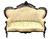 Very Nice Carved Rose Belter Style Rosewood Sofa