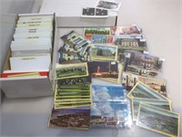 Box full of Vintage postcards incl. Carson City,