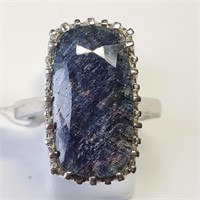$400 S/Sil Sapphire Ring