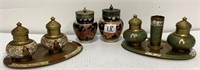 3 Sets Antique Salt & Peppers(see photo)