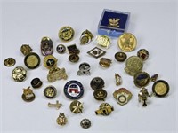 Vintage Lapel Pins: Masonic, Religious, Political